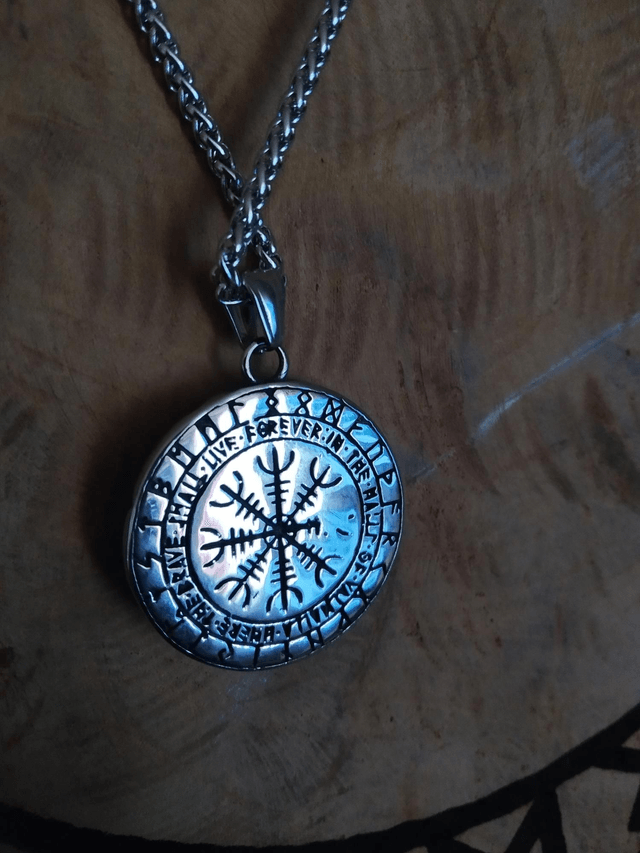 Collier Valknut acier inoxydable 