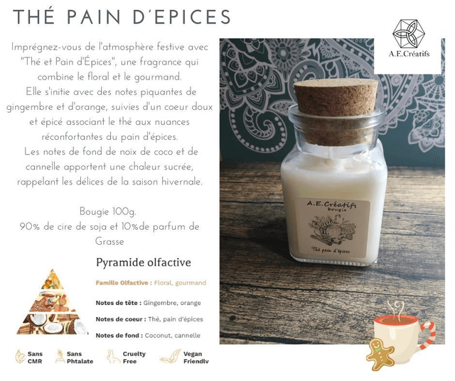 Bougie Thé Pain d'épices