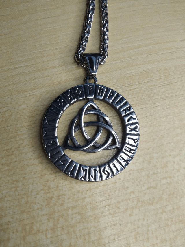 Collier viking celtes acier inoxydable
