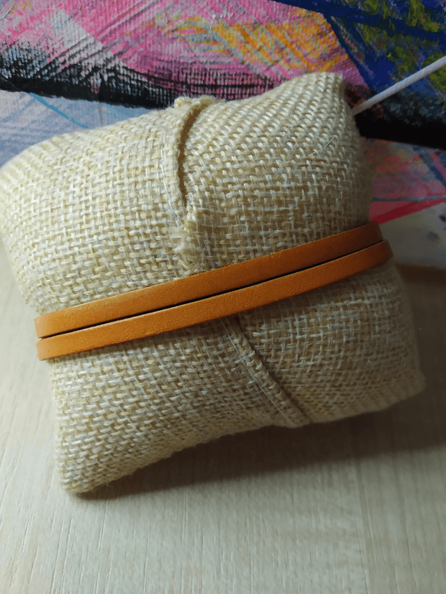 Bracelet cuir lanières double Ancre 2